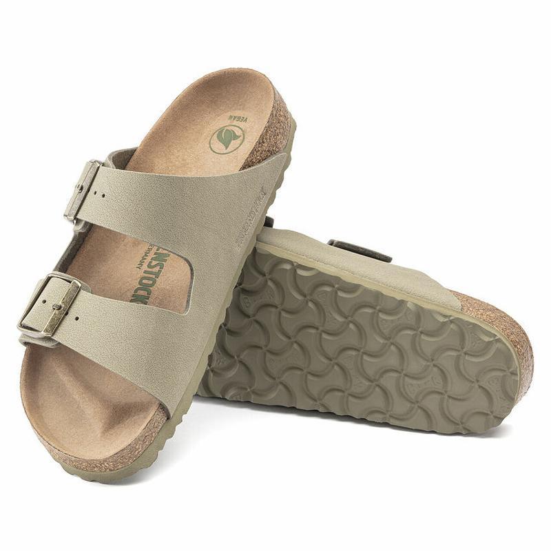 Birkenstock Vegan Birkibuc Arizona Herre Khaki | DK 264OKI